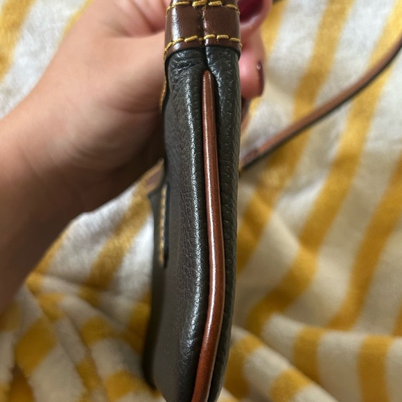Dooney & Bourke Black and Brown Leather Clutch - Picture 13 of 16